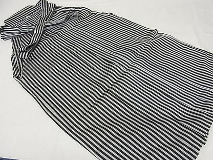 Japanese Men's Black Stripe Hakama, Koshi Himo, Tabi Socks: Kimono Pants Gift Set, Ceremonial Wear