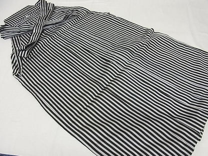 Japanese Men's Black Stripe Hakama, Koshi Himo, Tabi Socks: Kimono Pants Gift Set, Ceremonial Wear