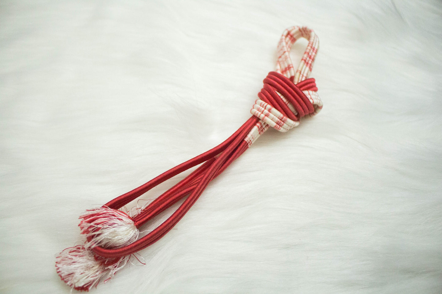 Elegant Kimono Obijime Cord Collection: Scarlet & Maroon Japanese Belt (C01)