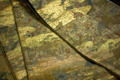 Vintage Japanese Silk Obi Belt: Fukuro Kimono Belt/ Sash (OB95)