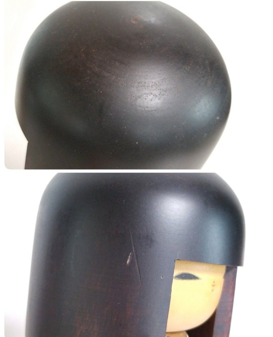 Usaburo Kokeshi Doll Set: 'Camellia in Winter' & 'Lake Towada'