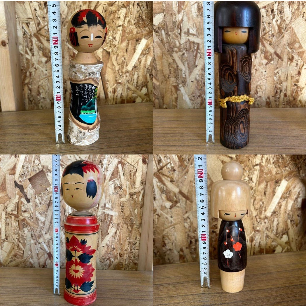 Vintage Kokeshi Doll, Japanese Crafts Toys, Japanese Dolls, S02