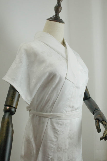 Versatile Juban for Both Furisode & Short Sleeve Kimono, with Collar Stiffener Erishin, Koshi Himo, Kimono Undergarment/Underwear Gift Set