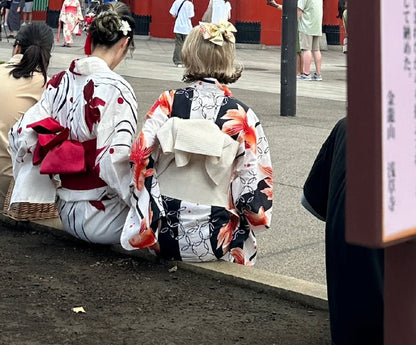 Japanese Goldfish Yukata with Tsuke Obi (Optional), Women Yukata Kimono, Traditional Yukata