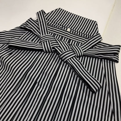 Japanese Men's Black Stripe Hakama, Koshi Himo, Tabi Socks: Kimono Pants Gift Set, Ceremonial Wear