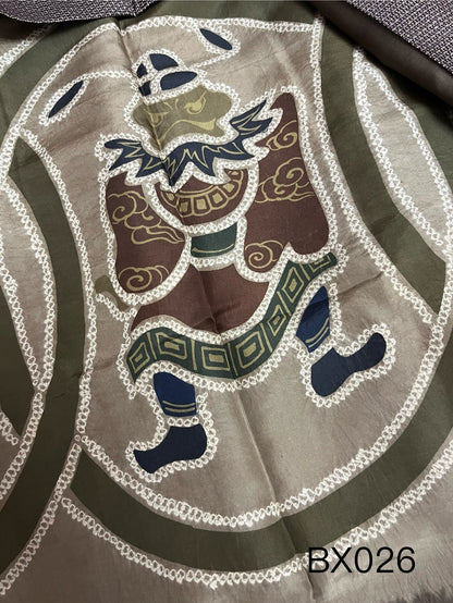 Vintage Tsumugi Silk Haori: Japanese Kimono Jacket (Rank A+)