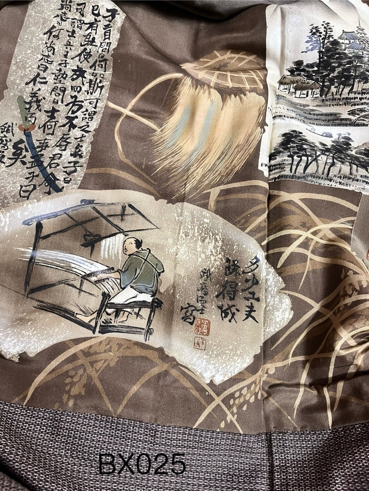 Vintage Tsumugi Silk Haori: Japanese Kimono Jacket (Rank A+)