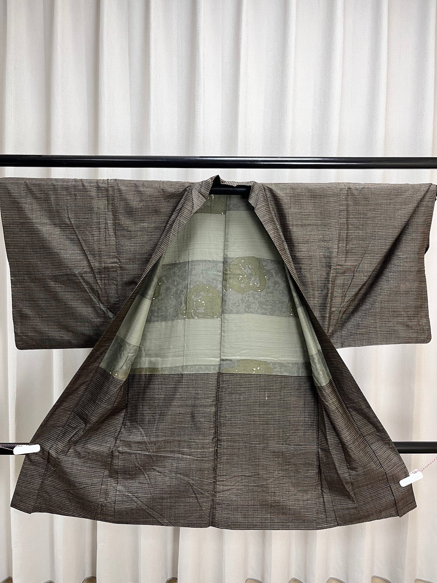 Rank A- Vintage Japanese Haori Jacket/Dark Brown Kimono Jacket/ A19