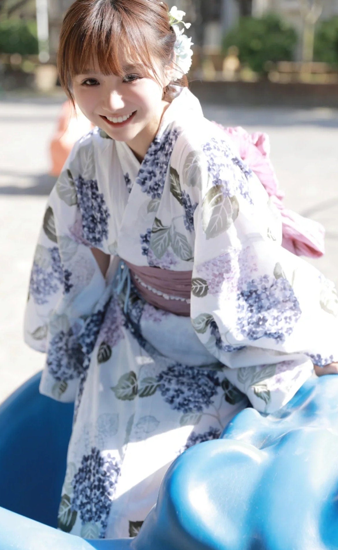 Japanese Yukata Set with Easy Wearing Obi