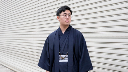 Yellow Tiger's Eye Haori Himo: Men's Kimono Accessory