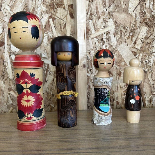 Vintage Kokeshi Doll, Japanese Crafts Toys, Japanese Dolls/ S02