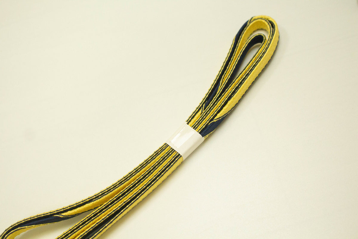 Gold & Orange Kimono Obijime Cord Z1 Option 1 | Japanese Belt Accessory