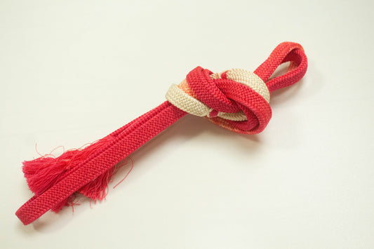 Orange Kimono Obijime Cord: Japanese Belt Accessory (Z8 Option 5)