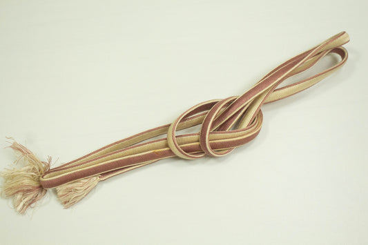 Vintage Japanese Kimono Obijime Cord: Mixed Color Belt, Option 5