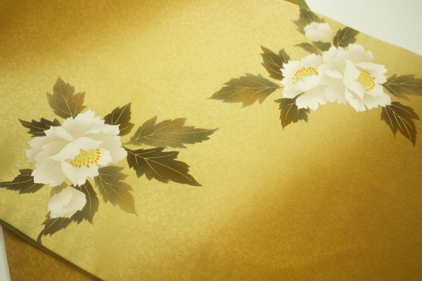 Vintage Silk Fukuro Obi Belt: Kimono Dyeing and Weaving Artist- TANGE Yusuke