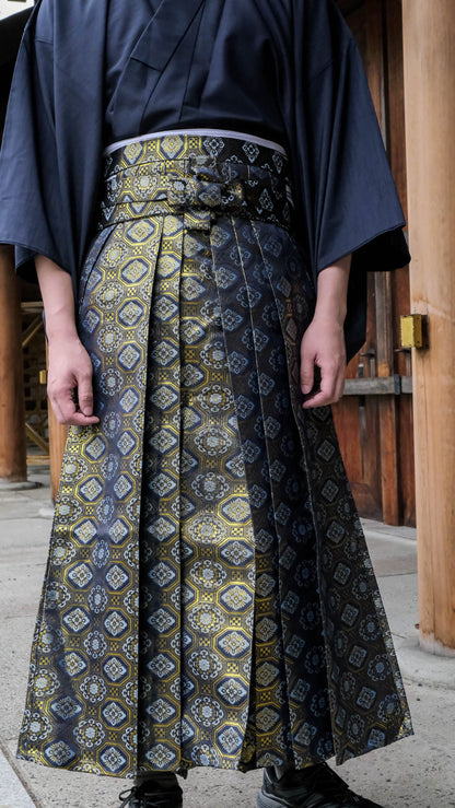 Traditional Men's Hakama & Kimono 2PCS/9PCS Gift Set, Japanese Kimono Pants