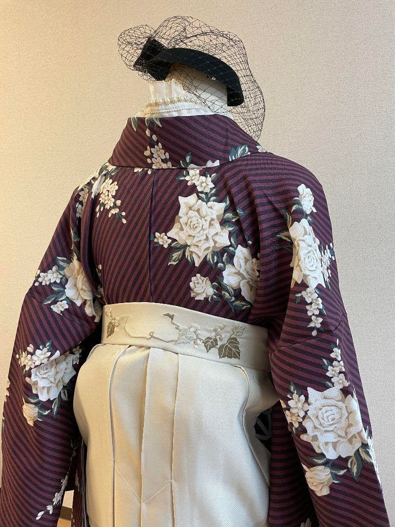 Beige Women's Hakama with Embroidery