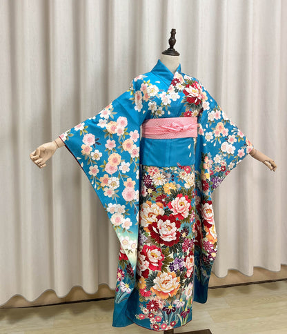 Brand New Furisode Kimono, Polyester Kimono, One PC Only