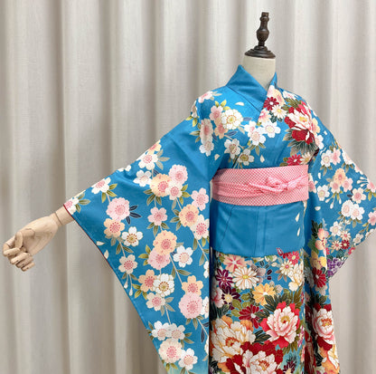 Brand New Furisode Kimono, Polyester Kimono, One PC Only