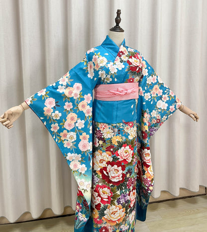 Brand New Furisode Kimono, Polyester Kimono, One PC Only