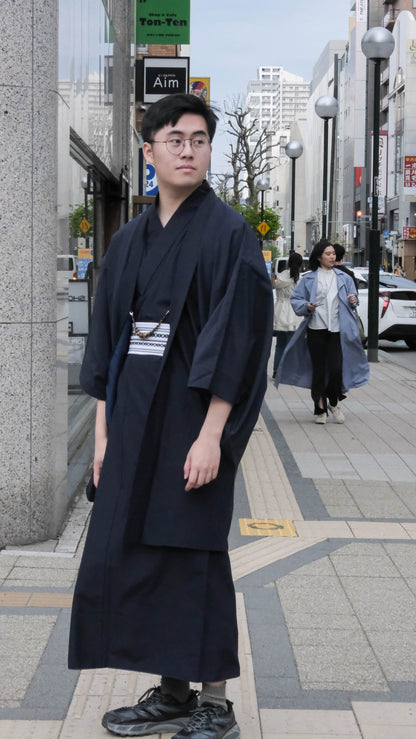 Yellow Tiger's Eye Haori Himo: Men's Kimono Accessory