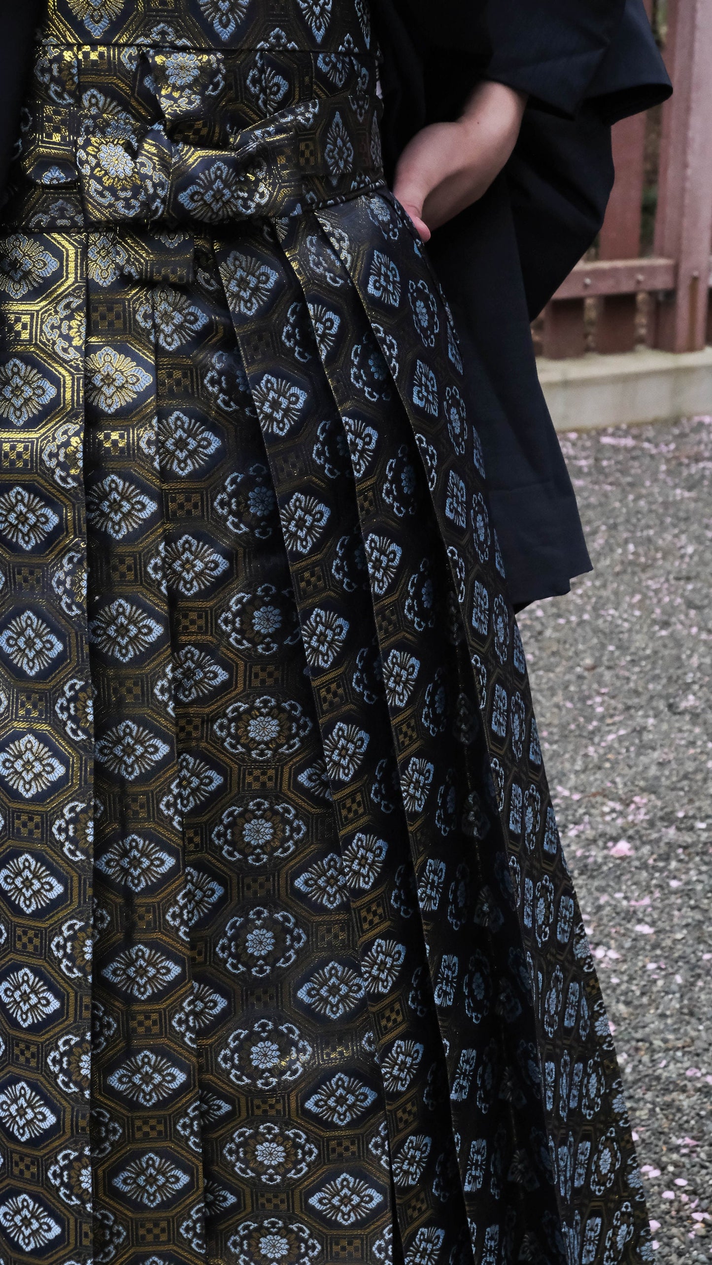 Traditional Men's Hakama & Kimono 2PCS/9PCS Gift Set, Japanese Kimono Pants