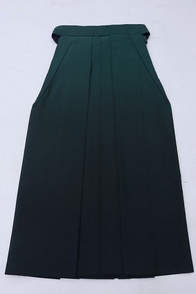 Vintage Gradient Green Women's Hakama Traditional Hakama Skirt