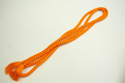 Orange Kimono Obijime Cord: Japanese Belt Accessory (C08 Option 4)