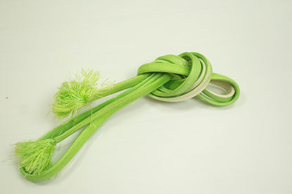 Green Kimono Obijime Cord: Japanese Kimono Belt Accessory (C02)