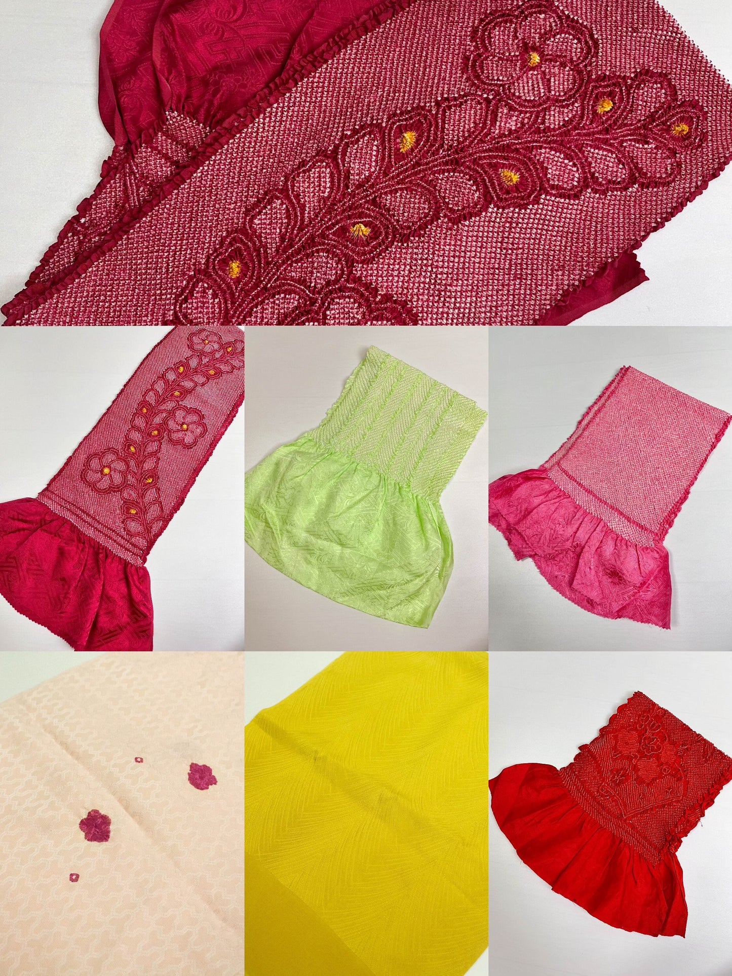 Vintage Silk Kimono Obiage Sash - Good Condition (20B - Option D)