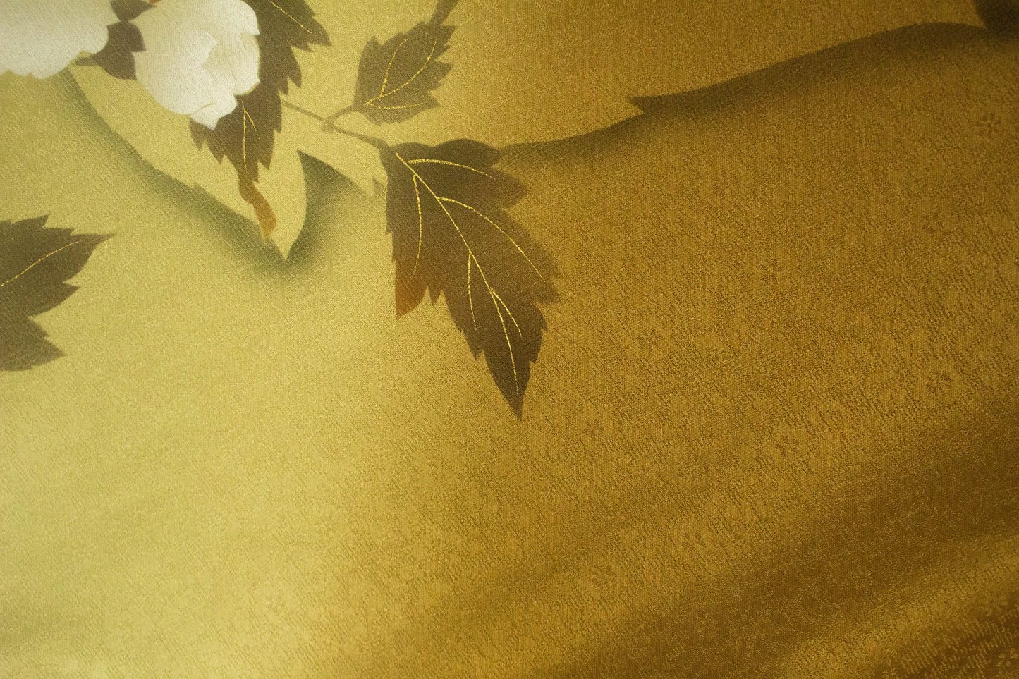 Vintage Silk Fukuro Obi Belt: Kimono Dyeing and Weaving Artist- TANGE Yusuke