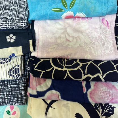 Japanese Yukata & Obi Set: Women's Summer Kimono Blind Box