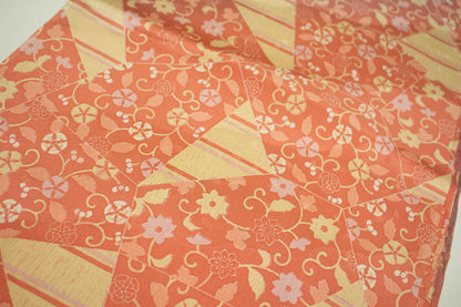 Vintage 4PCs Silk Obiage Set: Kimono Sash, Set XG (Good Condition)