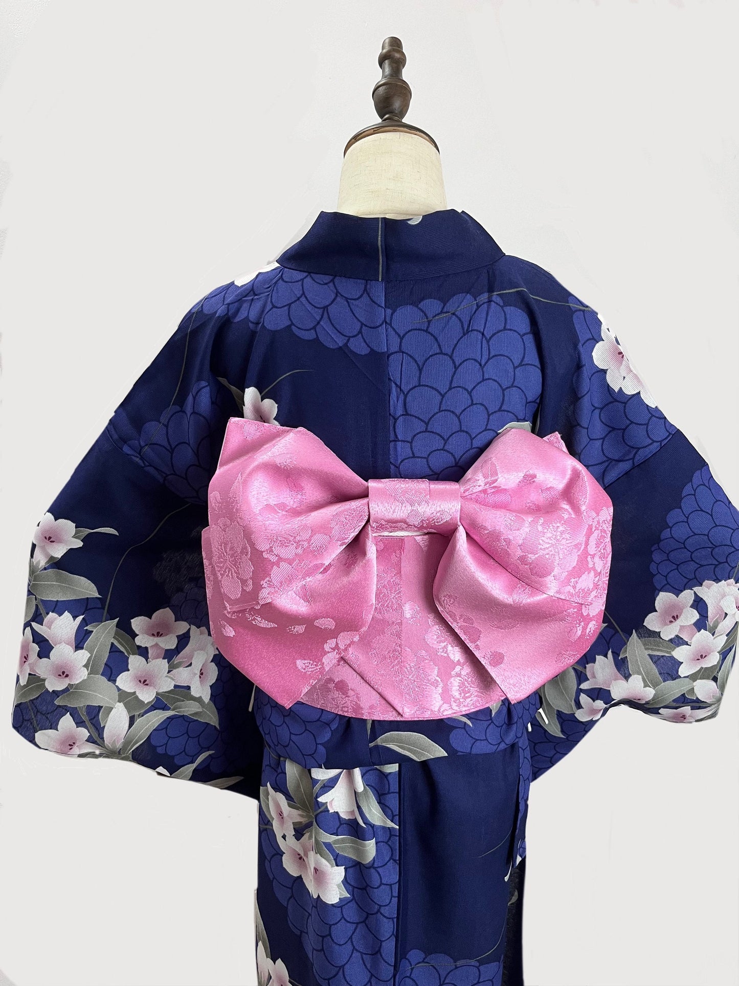 Pink Pre-Tied Obi 3PCS Gift Set, Easy Wear Obi Belt