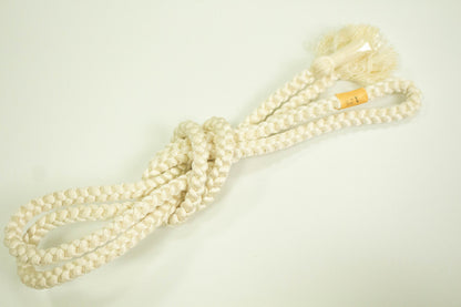 White Kimono Obijime Cord Collection: Japanese Kimono Belt Accessories- Set M