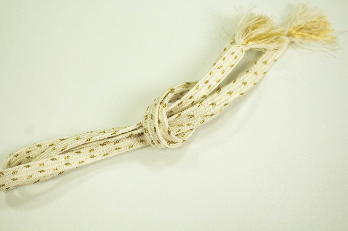 White Kimono Obijime Cord Collection: Japanese Kimono Belt Accessories - Set M