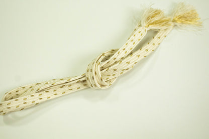 White Kimono Obijime Cord Collection: Japanese Kimono Belt Accessories - Set M