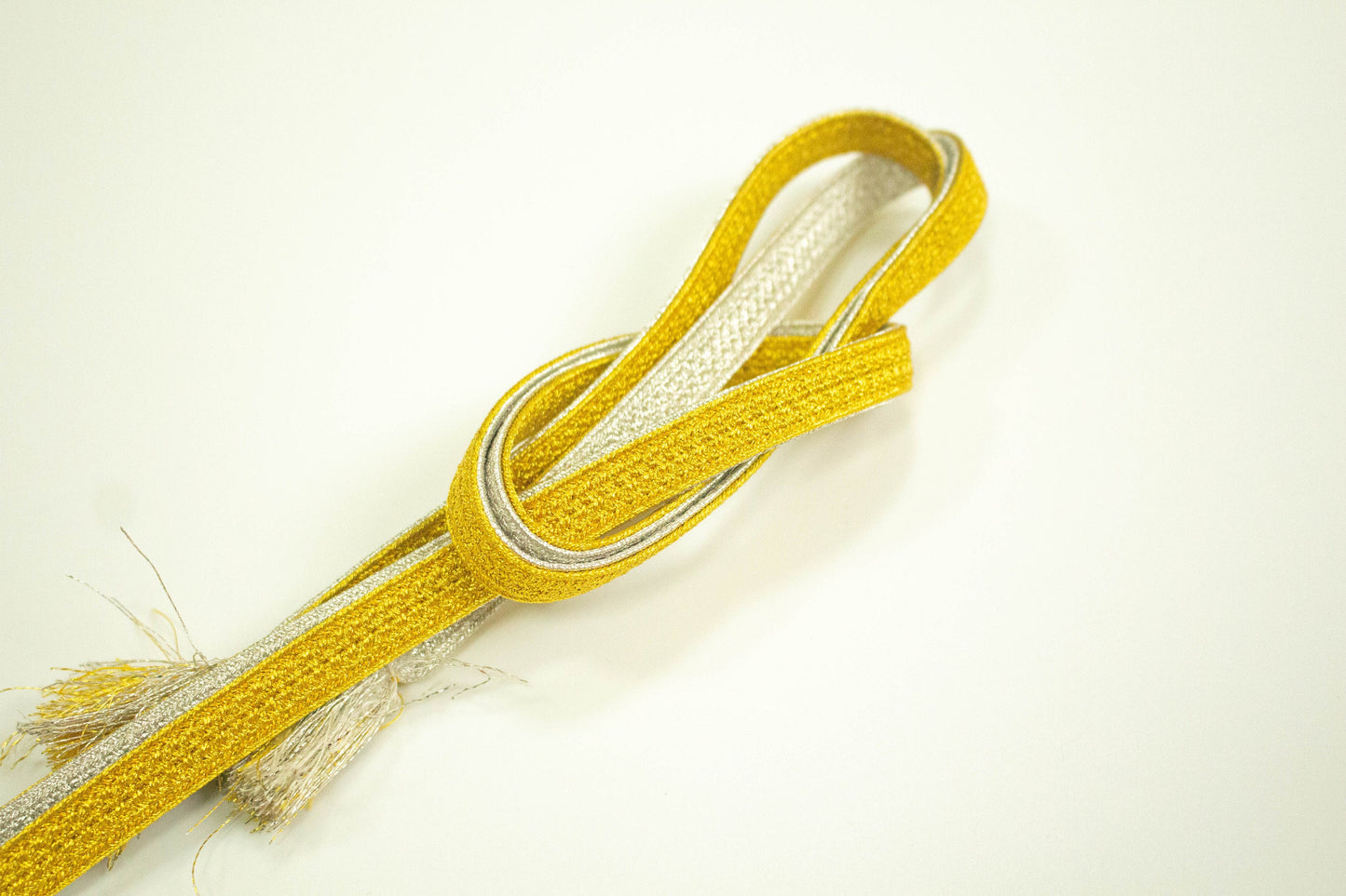 Gold & Silver Kimono Obijime Cord Collection- Japanese Kimono Belt Accessories (Set F)