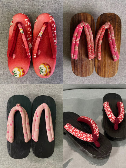Vintage Japanese Geta Sandals Blind Box: Women's & Girls' Styles