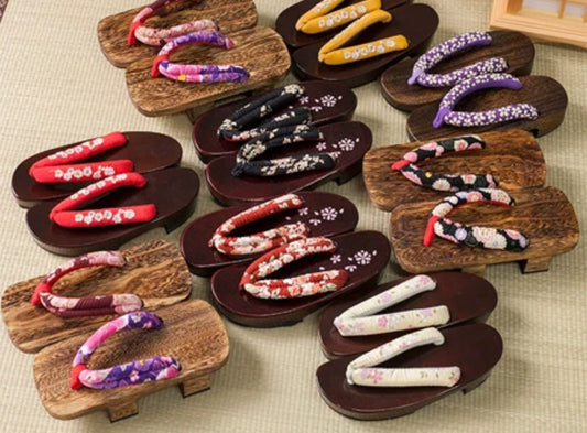 Vintage Japanese Geta Sandals Blind Box: Women's & Girls' Styles
