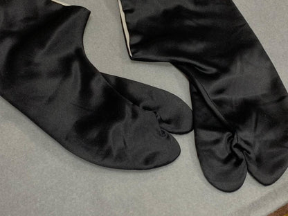 Cotton Tabi Socks: Japanese Split-Toe, 22cm-30cm/EU34-EU49, with Drawstring Bag Gift Set