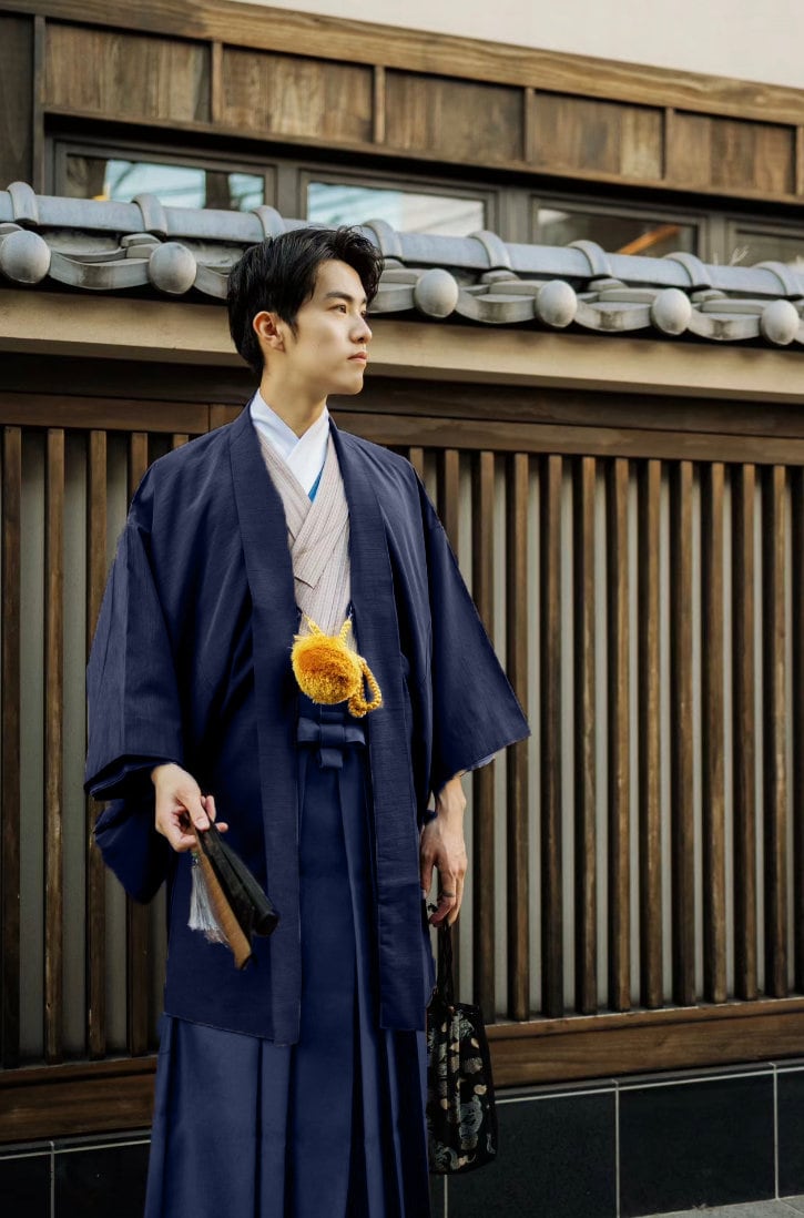 Men's Hakama Pants (4 Colors), Koshi Himo, Tabi Socks: Kimono Pants Gift Set, Ceremonial Wear, Rurouni Kenshin Cosplay