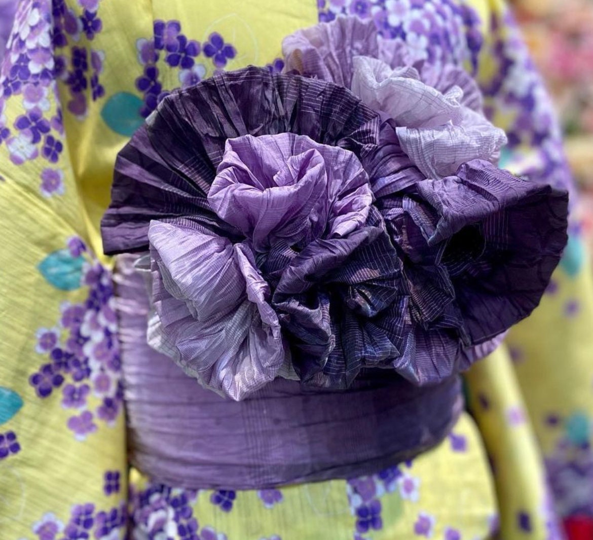 Gradient Color Heko Obi Belt: Women's Casual Yukata Sash