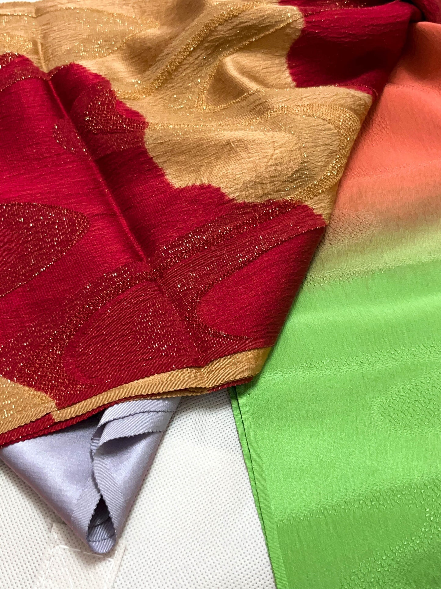 3PCS Vintage Silk Kimono Obiage Sash Collection (Rank S to A+)- WM24