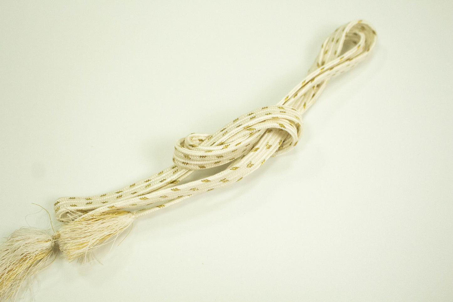 White Kimono Obijime Cord Collection: Japanese Kimono Belt Accessories - Set M