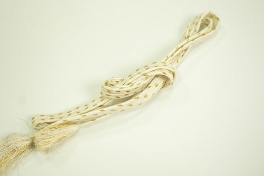 White Kimono Obijime Cord Collection: Japanese Kimono Belt Accessories - Set M