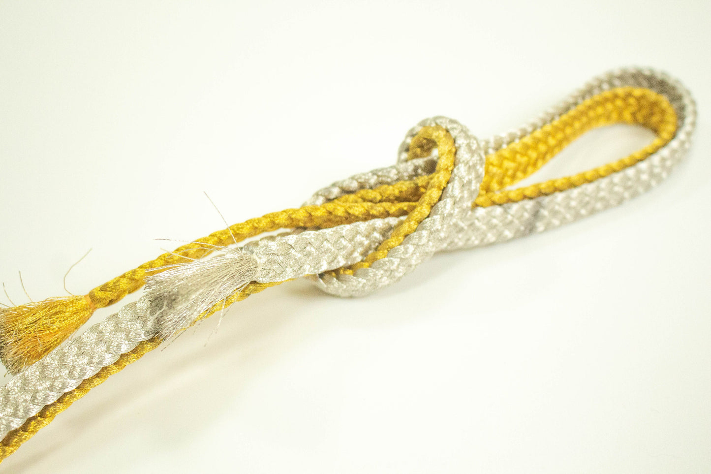 Gold & Silver Kimono Obijime Cord Collection- Japanese Kimono Belt Accessories (Set F)