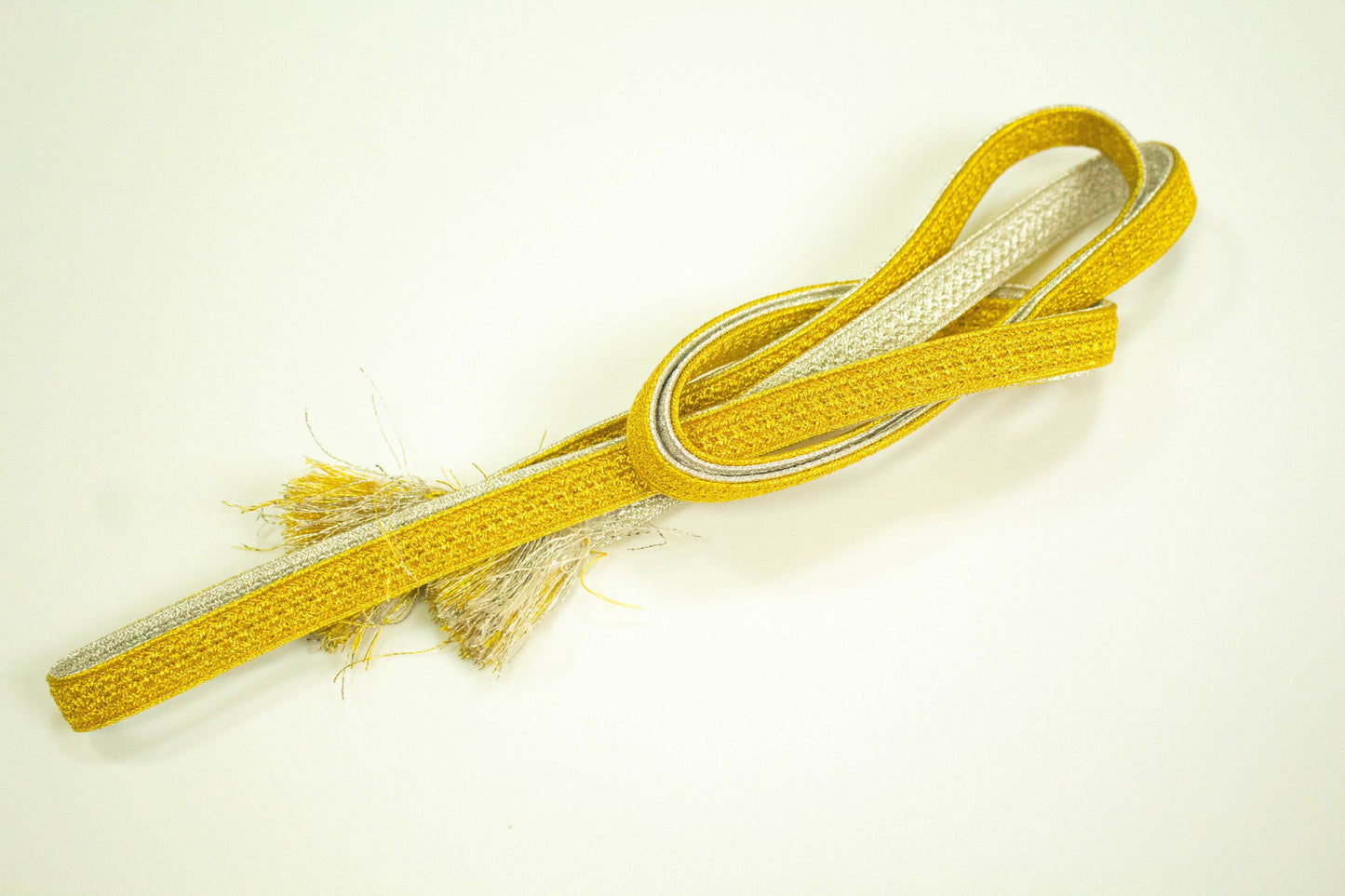 Gold & Silver Kimono Obijime Cord Collection- Japanese Kimono Belt Accessories (Set F)