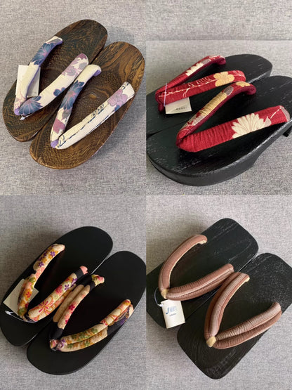 Vintage Japanese Geta Sandals Blind Box: Women's & Girls' Styles