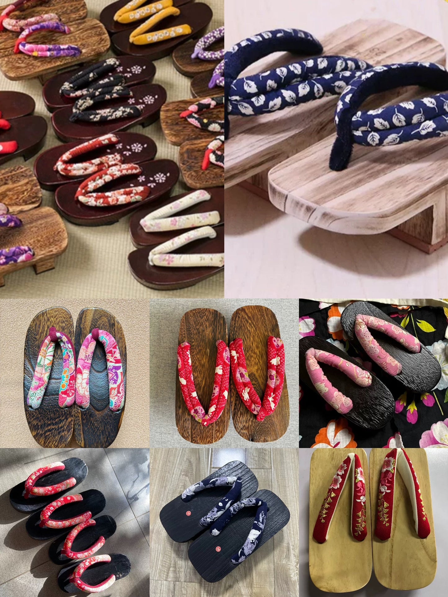 Vintage Japanese Geta Sandals Blind Box: Women's & Girls' Styles